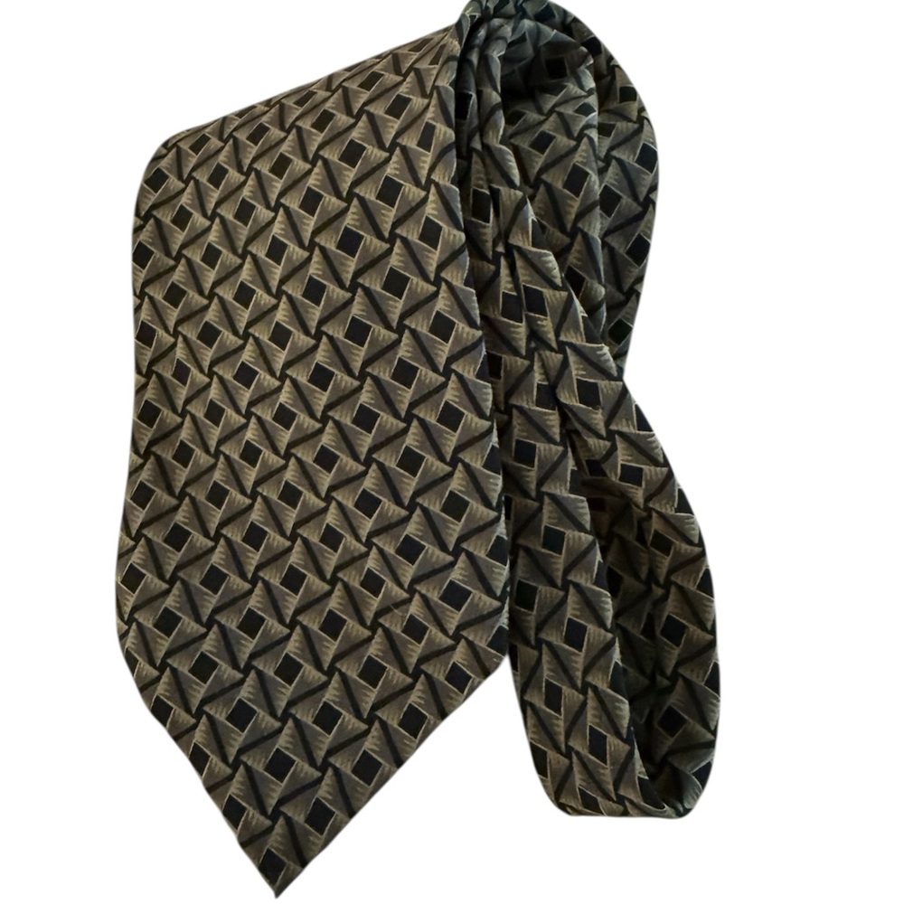 Jhane Barnes Geometric Tie in Original Fabric